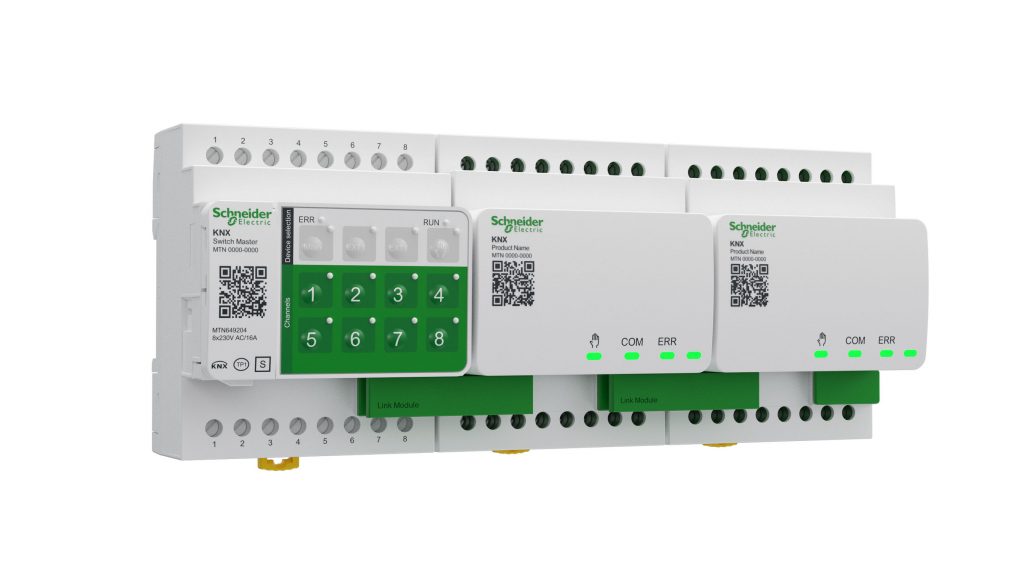 Moduły wykonawcze KNX firmy Schneider w wersji Space Logic